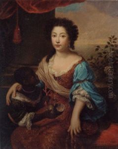 Portrait Of Louise Renee De Penancoet De Keroualle, Duchess Of Portsmouth by Pierre Mignard