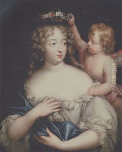 Portraet Af Francoise-athenais De Rochechuart De Mortemart, Marquise De Montespan by Pierre Mignard