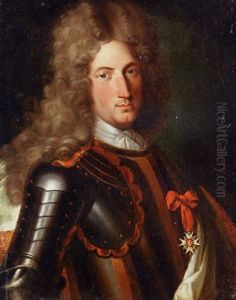 Portrait Of A Nobleman, Said To Be Marechal Tourrain, In Armour, Wearing A Lace Cravat, A Wig And The Star Of The Order Of The Garter