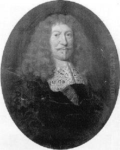 Portrait D'homme Decore De L'ordre Du Saint Esprit: Francois Anne D'estree, Marquis De Coeuvre by Pierre Mignard