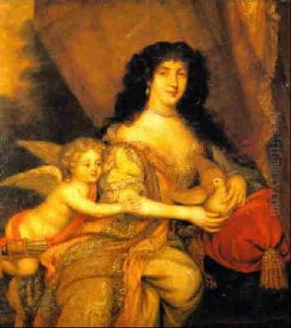 Portrait Of Duchess Of Portsmouth And Her Son As Cupid