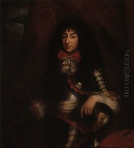 Retrato De Felipe, Duque De Orleans by Pierre Mignard