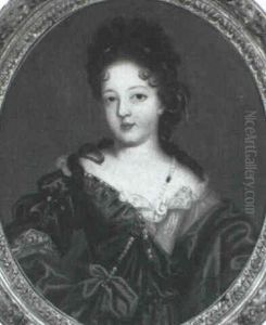 Portrait De Jeune Fille by Pierre Mignard