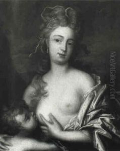 Portrait Of A Lady Suckling A Child