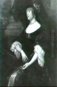 Portrait Of A Lady, Traditionally Identified As             Queen Henrietta Maria, Seated Three-quarter Length