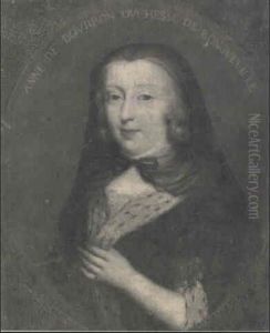 Portrait D'anne De Bourbon, Duchesse De Longueville by Pierre Mignard