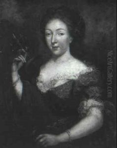 Portrait Of A Lady As Diana by Pierre Mignard