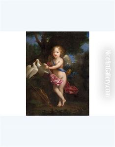 Portrait De Marie-anne De Bourbon Dite Come by Pierre Mignard the Younger