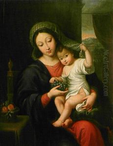 La Vierge Et L'enfant by Nicolas Mignard