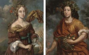 A Personification Of Summer (+ A Personification Of Autumn; Pair)