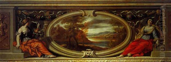 Paysage Aux Ruines Antiques - view 1