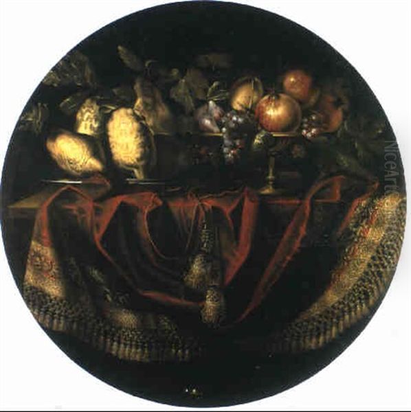 Coings Et Autres Fruits Sur Un Entablement - view 1