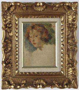 Portrat Einer Jungen Frau by Lucien Rene Mignon