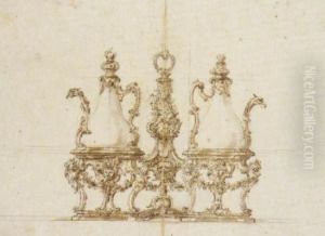 Design For Two-bottle Cruet Frame by Giovanni Bettati