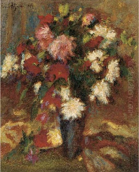 Mixed Flowers In A Vase - view 1