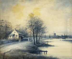 Autumn In Holland by Louis Remy Mignot