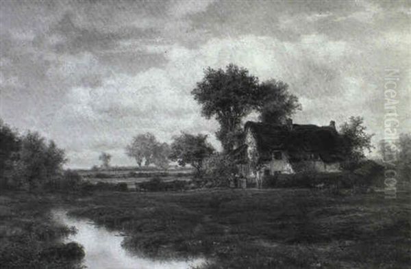 Landscape With A Farmhouse By A River - view 1