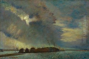 Le Marais De Soullans by Charles Edmond Theodore Milcendeau