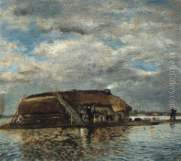 Chaumiere Au Milieu Des Marais - view 1