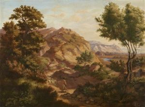 Italian Landscape With Shepherds Italian Landscape With Shepherds