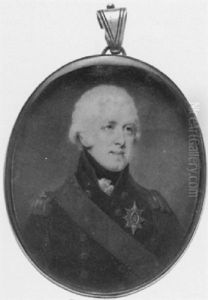 A Naval Officer, In Uniform, Wearing The Order Of The Bath And Red Bath Ribbon by Edward Miles