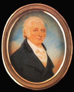 Portrait Of A Gentleman Wearing Blue Coat