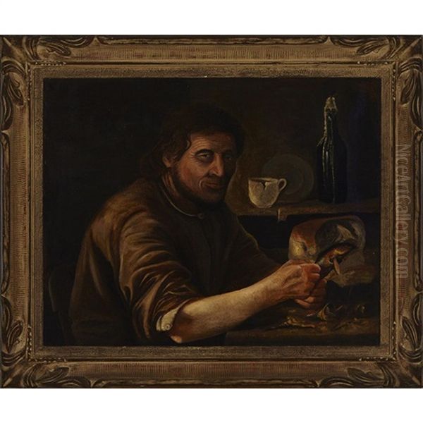 Man Cleaning Fish - view 1