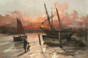 Evening, Above The Bridge, Whitby