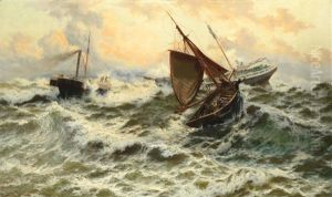 Daybreak On The Goodwin Sands by Thomas Rose Miles