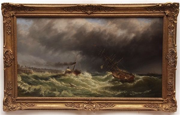 Shipping Off A Harbour - view 1