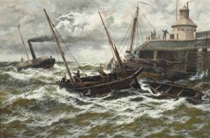 Towing Out, Against Wind And Tide, Yarmouth Haven
