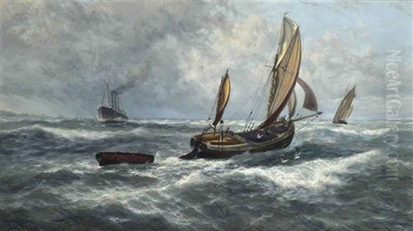 Wind And Rain Off Sheerness - view 1