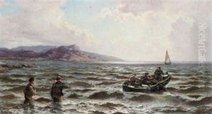 Landing Fish/galway Bay by Thomas Rose Miles