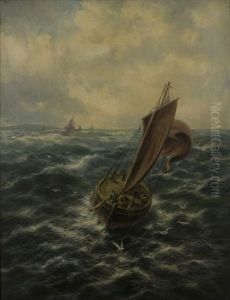 To Sea From The Firth Of Lorn (veliero In Navigazione) by Thomas Rose Miles