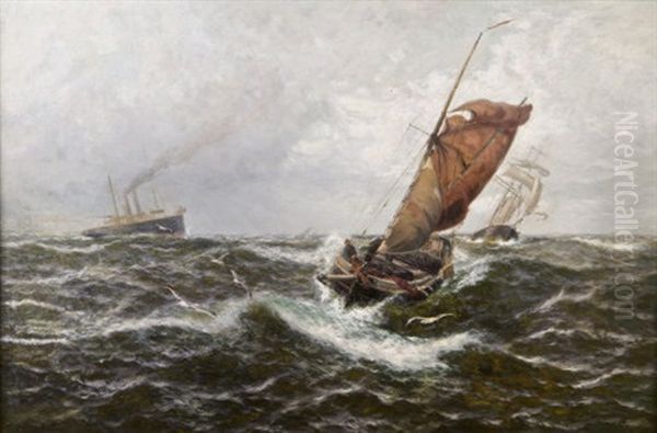 Wind And Rain Off The North Foreland - view 1