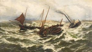 Across The Harbor Bar, Off Yarmouth Haven by Thomas Rose Miles