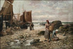 Osterinpoimijat (oyster Gatherers) by Thomas Rose Miles