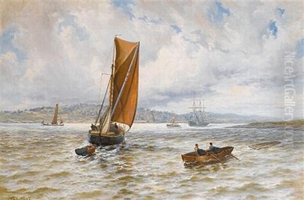 The Thames Barge "mary Of Rochester" Off Gravesend - view 1