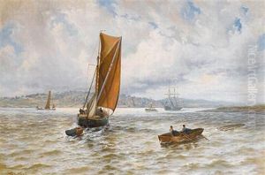The Thames Barge "mary Of Rochester" Off Gravesend