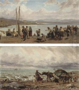 Weed Gatherers, West Coast Of Ireland (+ Morning Of The Fair, Roundstone Quay, Connemara; 2 Works)