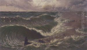 A Coming Storm: Ebb-tide On The Goodwin Sands by Thomas Rose Miles