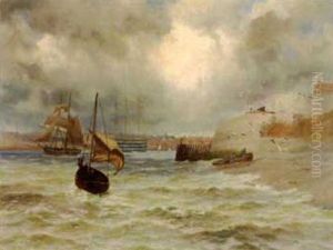Entrance To Portsmouth Harbour by Thomas Rose Miles