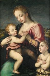 The Madonna And Child With The Infant Saint John The Baptist by Niccolo Betti