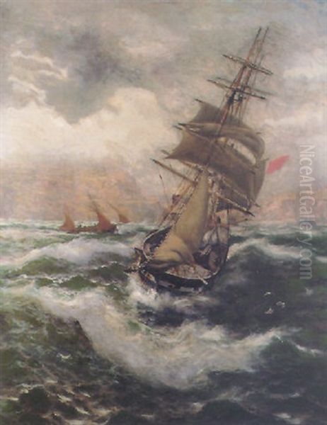 Running Out Of Whitby In Heavy Seas - view 1