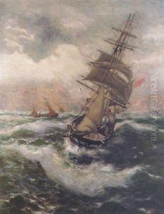 Running Out Of Whitby In Heavy Seas by Thomas Rose Miles