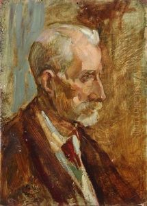 Portrait Of A Man In Profile