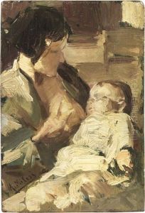 Maternita by Alessandro Milesi