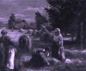 Drei Heuerinnen by Alessandro Milesi