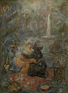 Oriental Scene by Vasili Milioti