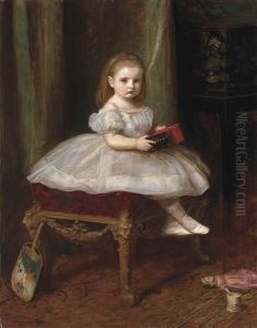 Portrait Of Miss Davison by Sir John Everett Millais